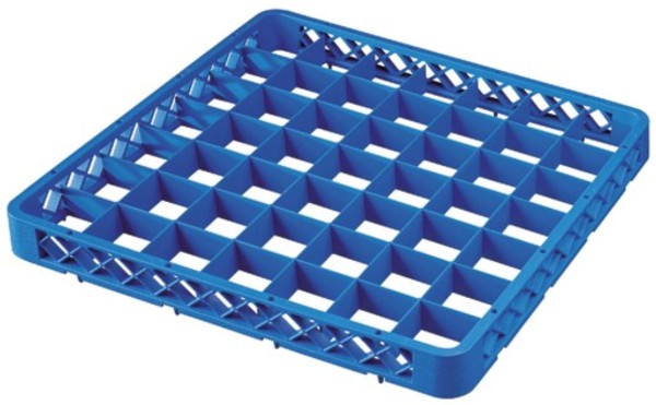 Aufsatz zu Gläser Spülkorb 49 Fächer blau