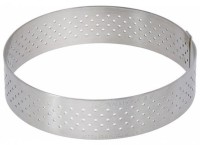 Gelochter Tortenring mit geradem Rand D:10.5 H3.5cm