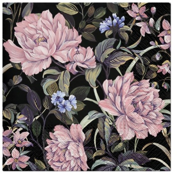 Servietten Lunch 20x Flowers Mystery, 33x33cm