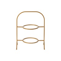 Marrakesh Etagere für 2 Teller D18.8cm 24x15cm H31.8cm gold