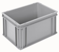 Behälter grau 40x30x22cm verstärkt Boden u.Wände geschlossen
