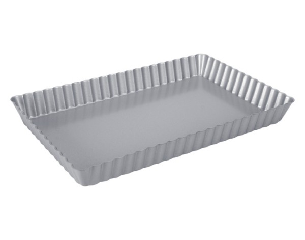 Tarteform 28x18x3 cm silber