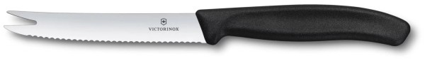 Swiss Classic Käse- und Wurstmesser 11cm schwarz
