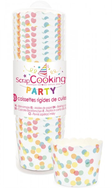 Backförmchen 25 Stk. "Confetti"