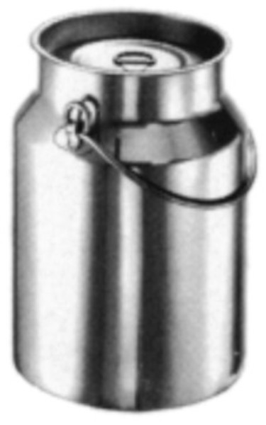 Milchkanne ohne Bodenreif 3 lt mit Deckel
