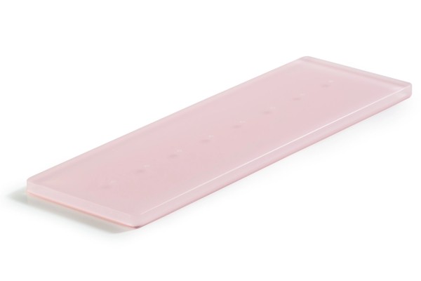 Ice Tablett mit 8 Löcher 30x10cm rosa Nacryl