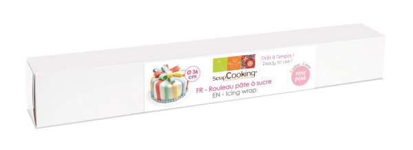 Zuckerfondant ausgerollt, rosa, Ø 36 cm, 430 g