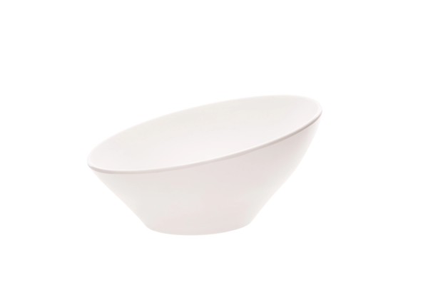 Anthony Schüssel, weiss Melamin, 19x19x9.5-5.5cm