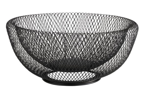 Drahtkorb WIRE D31cm H14cm schwarz