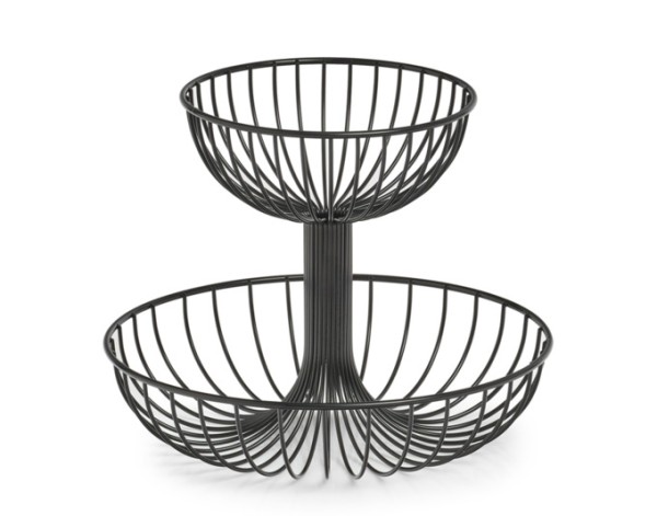 Fruchtetagère schw. ø32x25.8cm