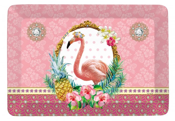 Fancy Animals "Flamingo" Tablett 21.5x16 cm