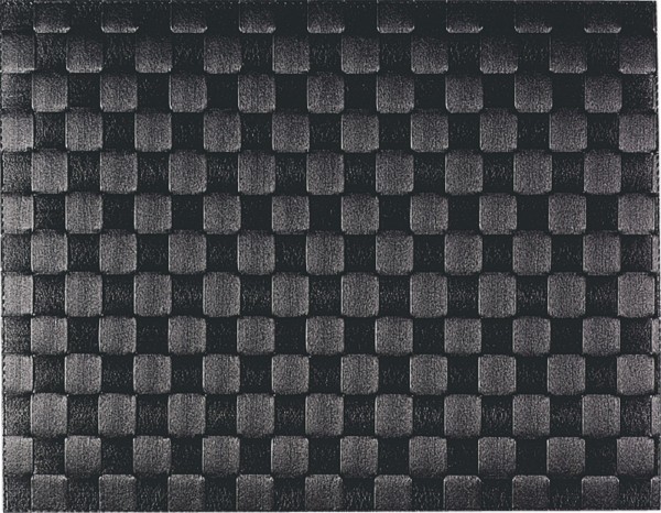 PP-Tischset gewebt, eckig, schwarz, 30x40 cm