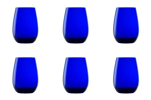 6er Set Elements Longdrink Becher 465ml Kobaltblau