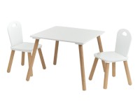 Sitzgarnitur Kinder 3tl. weiss