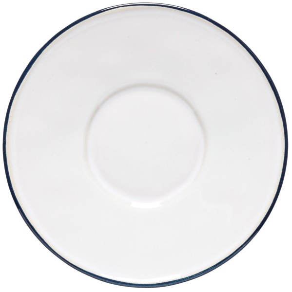 Beja Kaffeeuntertasse D12.5cm H2cm weiss-blau