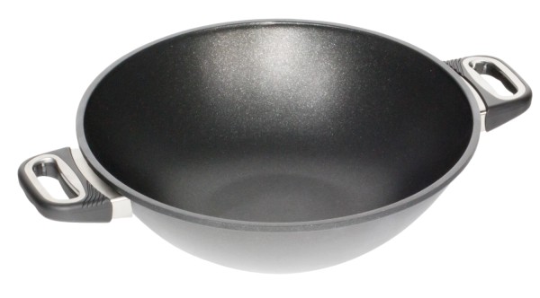 Wok D32cm, H11cm mit 2 Griffen