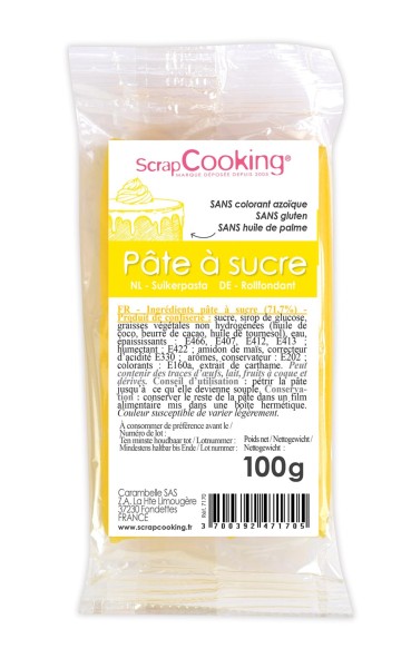 Zuckerpaste gelb 100g