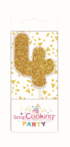 Kerze Mini Nummer 4 gold