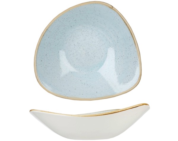 Stonecast Duck Egg Blue Triangel Schüssel 23.5cm