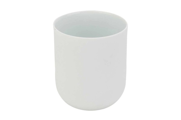 Charming white Becher ohne Henkel, 24cl, D 7.8 x H 9.2cm