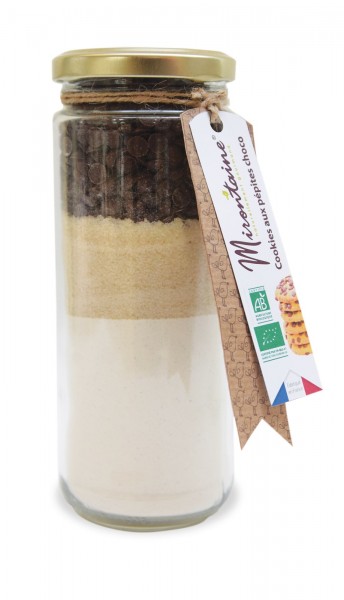 BIO Choclate Chip Keks Backmischung im Glas, 365 g