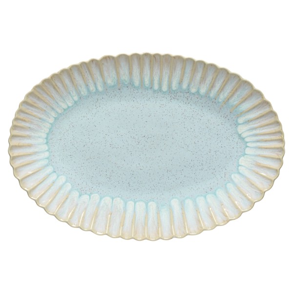 Mallorca Teller oval 40.5x27.5cm H3.9cm sea blue