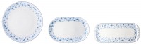Form 1382 Blaublüten Platte oval 32cm