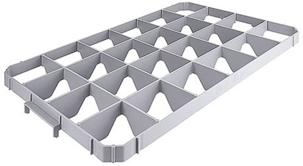 Gläsereinsatz oben 24 Fächer, für max. Glasdurchmesser 8.5cm