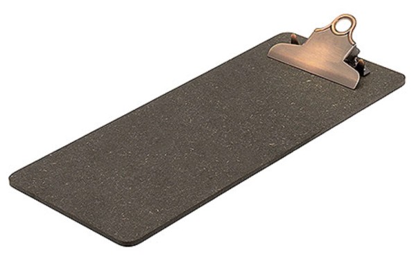 Klemmbrett 26.5x11.5cm Holz, beschichtet