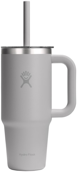 Reisebecher mit Trinkhalm 710ml birch