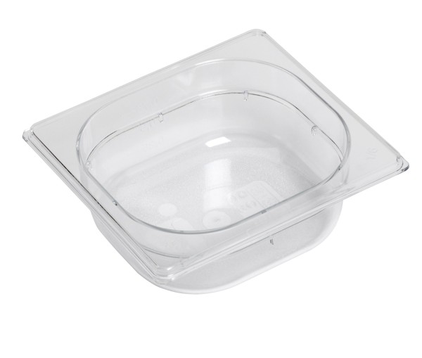 GN Behälter 1/6 Polycarbonat H6.5cm transparent