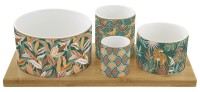 Namibia Appetizer Set mit 4 Schälchen, 29x13cm