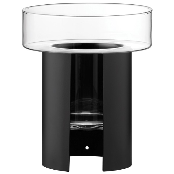 Pflanzentopf Terrazza H22 D19 cm klar/schwarz