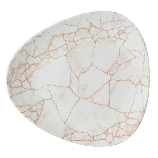 S.P. Kintsugi Coral Triangel Teller flach 19.2cm