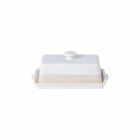 Fattoria Butterschale mit Deckel 18.8x10.7cm H7.7cm weiss