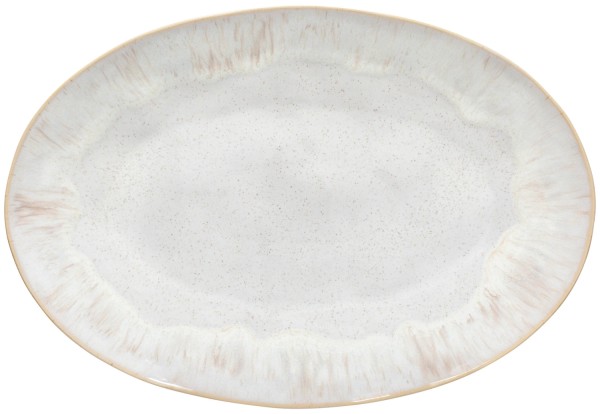 Eivissa Ovale Platte 45cm sand beige