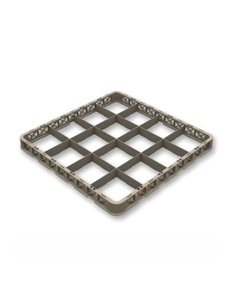 Aufsatz offen 16 Fächer Glas max D11.3cm