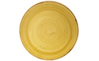 Stonecast Mustard Yellow Coupe Teller flach 21.7cm