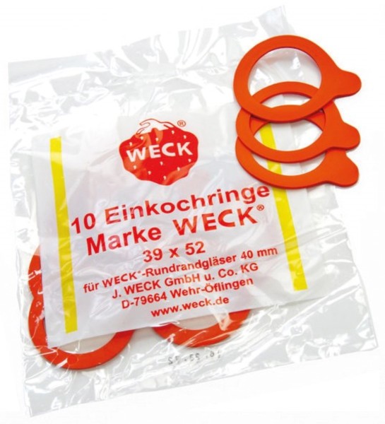 10 Stk. Einkochringe RR40 39x52