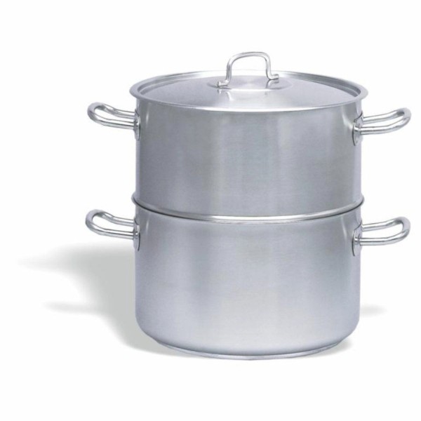 Inox Pro Dampfgar Set mit Deckel 32cm H:19cm 15lt