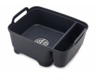 Wash&Drain Waschbehälter mit Ablagefach, grau, 39.2x20.2x30.