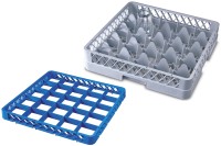 Gläser Spülkorb 25 Fächer 2 Aufsatz max Glas H16.5cm D8.8cm
