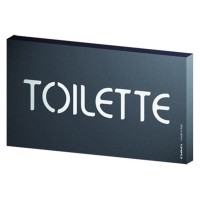 Schild Toilette 8x15cm