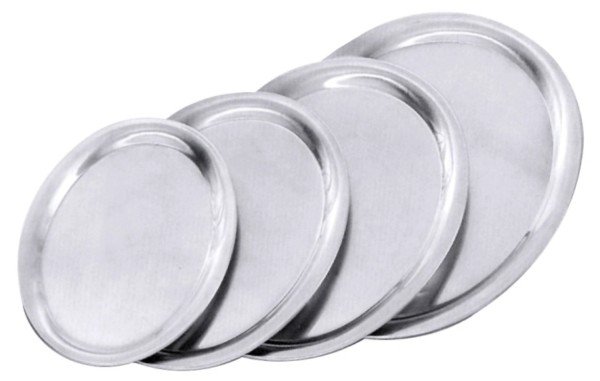 Serviertablett oval 29x22cm, Edelstahl hochglänzend