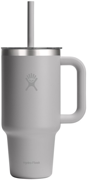 Reisebecher mit Trinkhalm 945ml birch