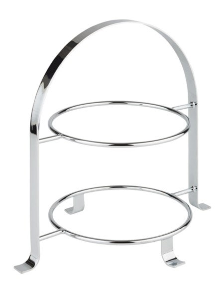 Serviergestell für 2 Teller max.D27cm, innerer Ring D18cm