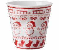 6x Cappuccino Knitterbecher 18 cl, Santa