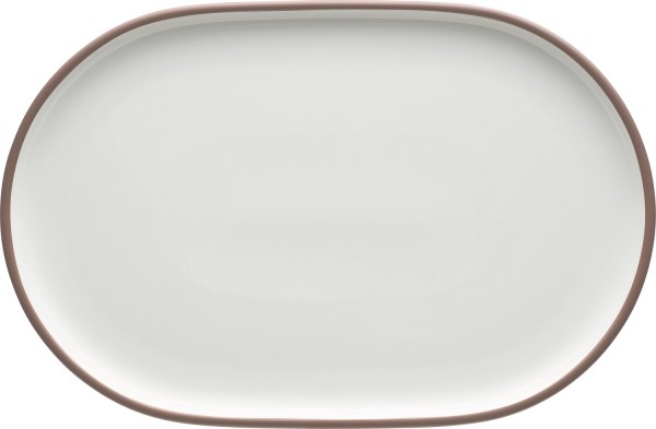 Shiro Rim Platte coupe oval 23x16cm