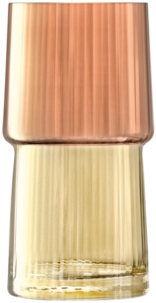 Gems Vase/Windlicht H23cm amber