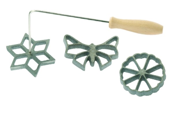 Waffelbäckerei mit 3 Motiven, 26x13.5x9cm
